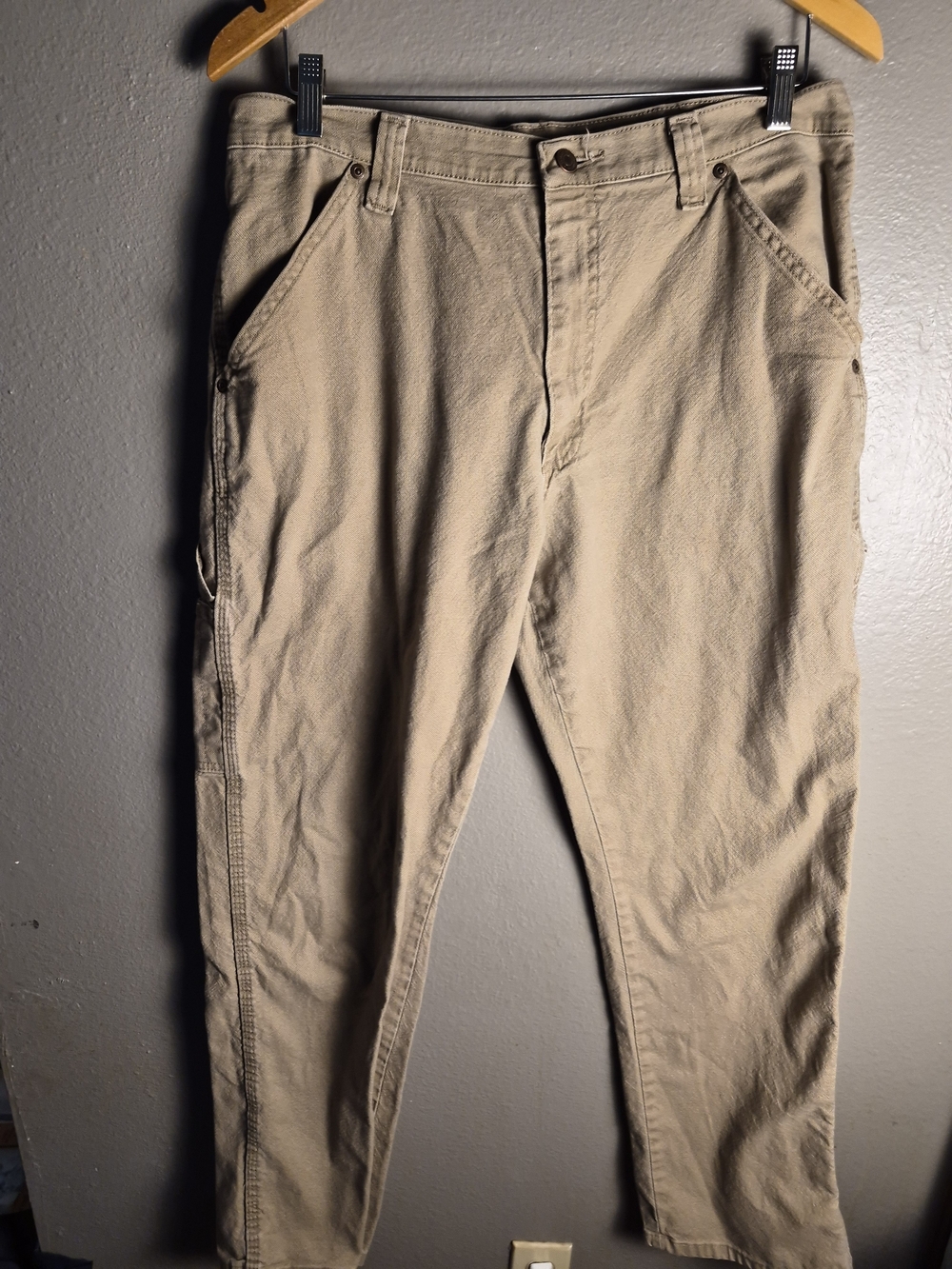 Wrangler Men's Khaki Workwear Chinos